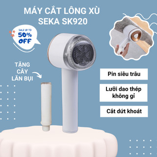 Máy cắt lông xù quần áo đa năng SEKA SK920 lưỡi dao thép không gỉ, dung lượng pin lớn, cắt siêu bén, tặng cây lăn bụi