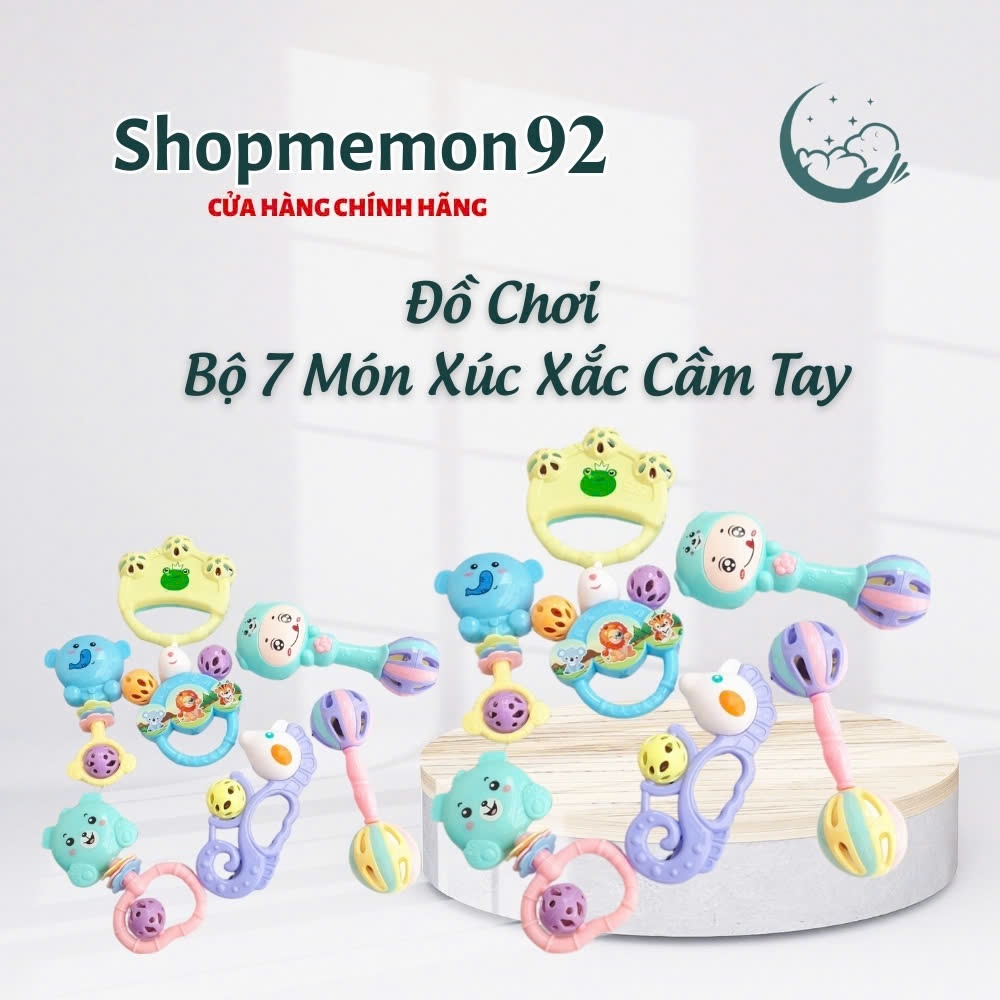 Bộ Xúc Xắc 7 Món Lục Lạc Cho Bé