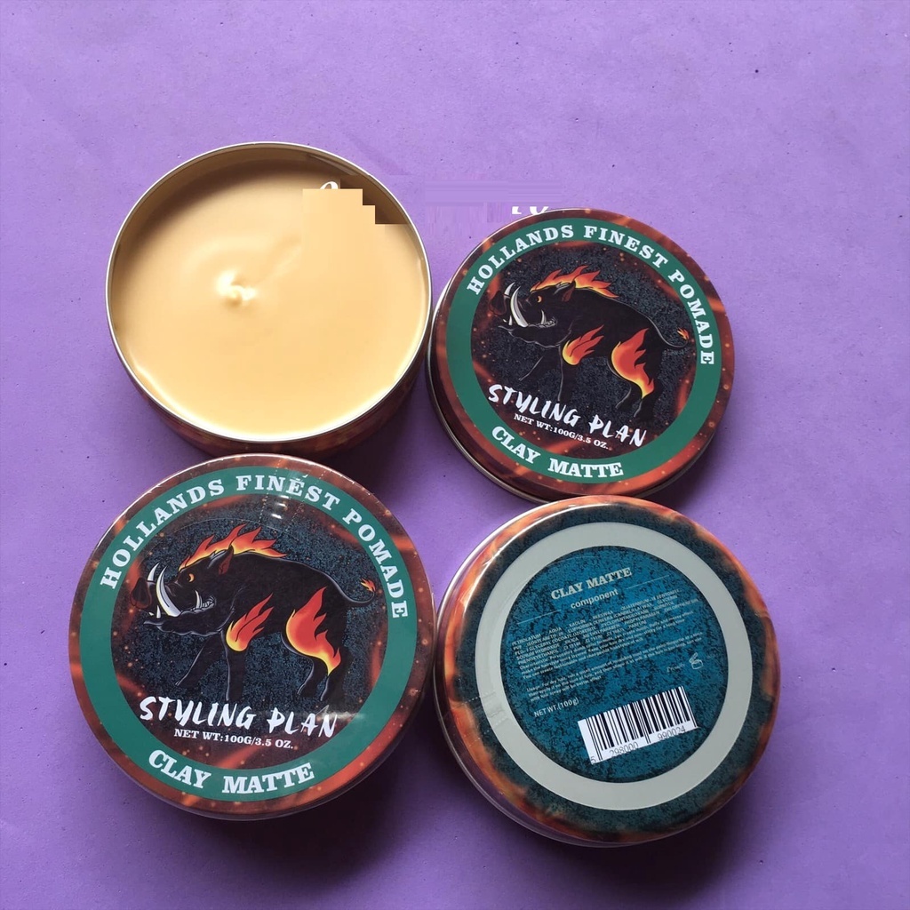Sáp Vuốt Tóc Tạo Kiểu Tóc Nam Styling Plan (Lợn Rừng) 100g-TDS