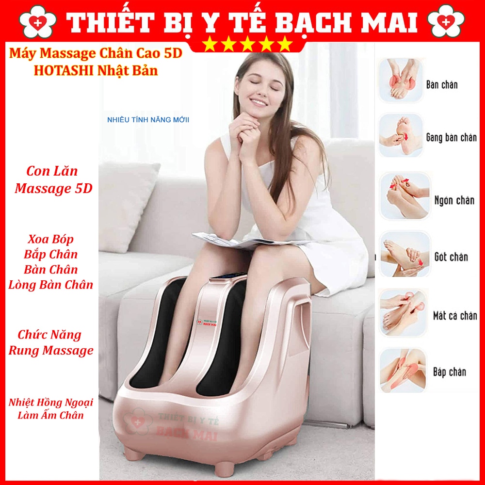 Máy Massage Chân Cao Tiêu Chuẩn Hàn Quốc, Máy Massage Chân 5D [BH 1 Năm]