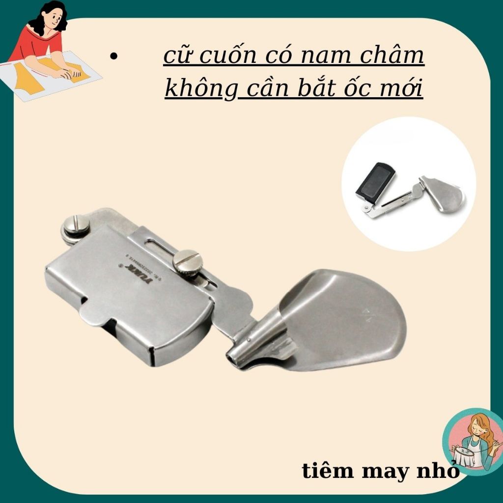 cữ cuốn có nam châm không cần bắt ốc mới hót