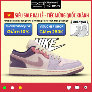 Giày Nike Air Jordan 1 Low Pastel purple DZ2768-651 Chính Hãng dành cho nam nữ, Nike Jordan cổ thấp Fullbox OXO FASHION