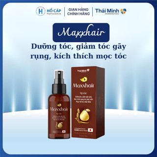 Xịt tóc Maxxhair Thái Minh - Cung cấp dưỡng chất, giảm gãy rụng, hỗ trợ mọc tóc, giúp chắc khoẻ tóc - Chai 150ml