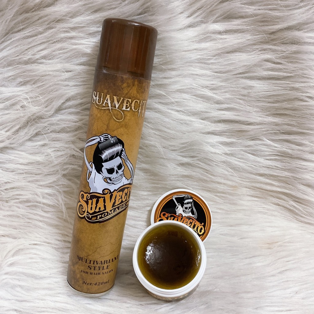COMBO GÔM +SÁP VUỐT TÓC SUAVECITO POMADE STRONG HOLD-TDS