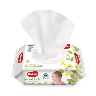 Khăn Giấy Ướt Cho Trẻ Sơ Sinh HUGGIES (64 Tờ/ Gói)