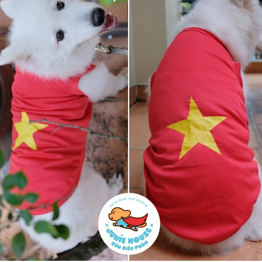 Áo thun 3 lỗ cho chó lớn