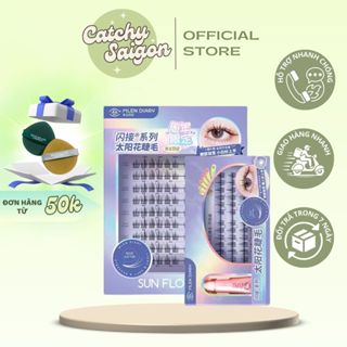 [MLEN DIARY] Mi Giả Cụm MLEN DIARY Dáng Hoa Hướng Dương Mềm Mại Tự Nhiên Tái Sử Dụng