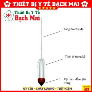 Cồn Kế Đo Nồng Độ Cồn, Rượu Trong Chất Lỏng [Từ 0-100 độ, 0-50 Độ]
