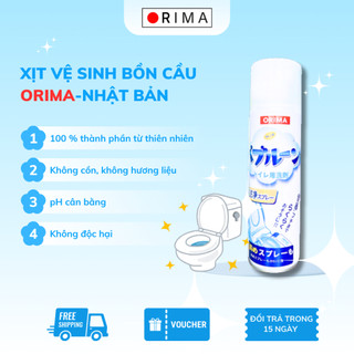 VỆ SINH BỒN CẦU ORIMA Nhật Bản diệt khuẩn,  tẩy rửa đánh bay mọi vết bẩn ố vàng hương chanh thơm mát 500ml