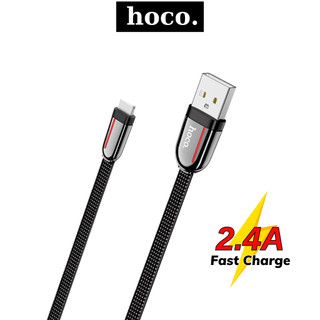 Dây sạc nhanh 2.4A lP Hoco cáp dệt vải siêu bền truyền tải dữ liệu dành cho 7 8 X 11 12