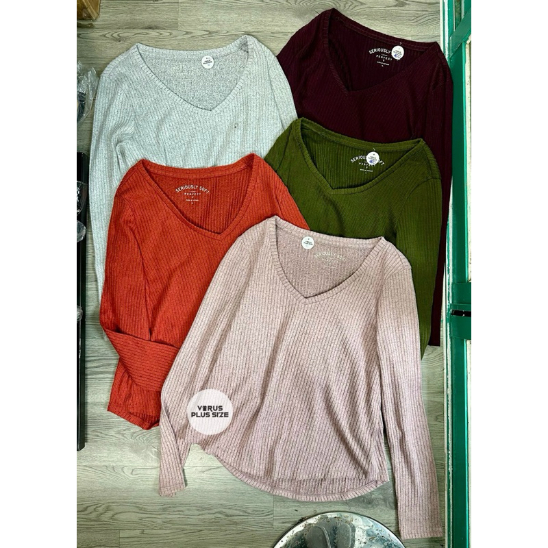 [virusplussize] Sale outlet- áo len cổ tim aero vạt bầu bigsize