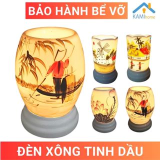 Đèn xông tinh dầu cắm điện cỡ Lớn thơm phòng đuổi muỗi gốm sứ Bát Tràng Việt Nam mã 25002