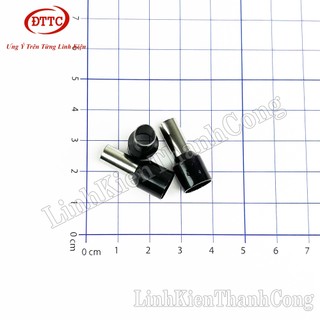 Đầu Cos Kim Tròn Bấm Dây Đơn E10-12 E16-12 E1008 E0508 E1508 E2508 E4009 E6012 Đen Đỏ (Gói 100 Chiếc)