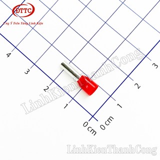 Đầu Cos Kim Tròn Bấm Dây Đơn E10-12 E16-12 E1008 E0508 E1508 E2508 E4009 E6012 Đen Đỏ (Gói 100 Chiếc)