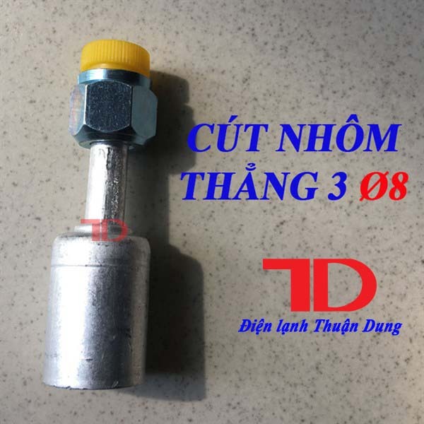 [CN HCM] Cút Nhôm Thẳng 3 Phi 8