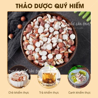 Hạt khiếm thực khô 100g, khiếm thật, vỡ đôi, thơm, sạch, không lẫn tạp chất - Lãn Ông