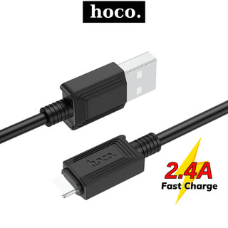 Cáp sạc nhanh Hoco dây silicon siêu bền công suất sạc lên tới 2.4A cho 7 8p xmax 11 12promax