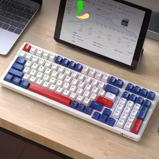 Bàn phím cơ bluetooth Attack Shark K98 - Bàn phím máy tính 100 phím full led, cấu trúc Gasket xịn xò