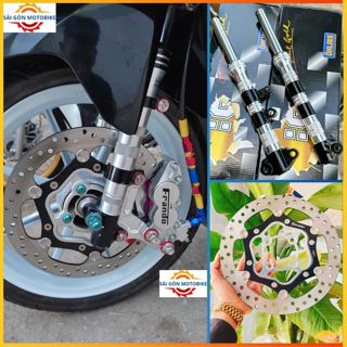 [ Combo Vario/Click 125/150 ] Heo 4Pis Frando + Đĩa (4 Lỗ) Oversize + Phuộc Phay Thái + Pát CNC>>> Đi size đĩa 260/267mm