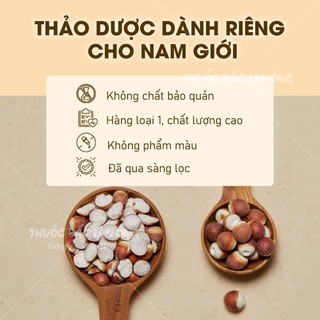 Hạt khiếm thực khô 1kg, khiếm thật, vỡ đôi, thơm, sạch, không lẫn tạp chất - Lãn Ông