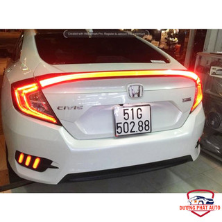 Đuôi gió đèn Led HONDA CIVIC 2018 - 2019