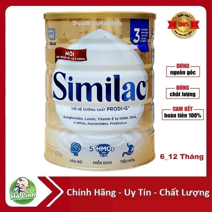 [Mẫu mới] Sữa bột Similac 3 900g [Date 2025