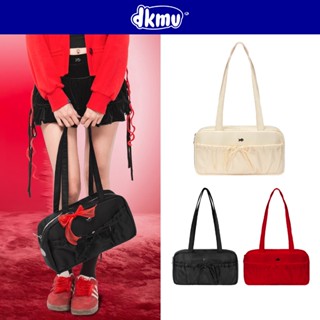 Túi xách nữ đẹp đeo vai DKMV màu đen, kem có dây rút thắt nơ siêu đáng yêu Baguette Bag | K-B34