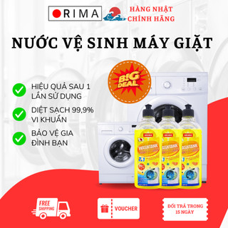 Nước vệ sinh máy giặt , tẩy lồng máy giặt Orima làm sạch loại bỏ cặn bẩn hiệu quả an toàn 500ml