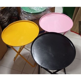 BÀN XẾP SẮT TRÒN TRÀ CHANH
