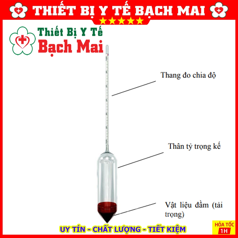 Cồn Kế Đo Nồng Độ Cồn Trong Dung Dịch