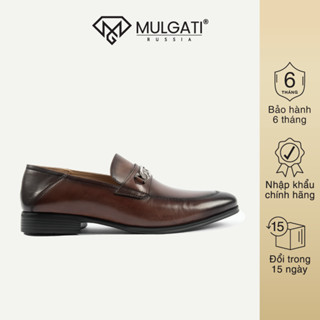 Giày lười nam MULGATI Horsebit Loafer da trơn đai kim loại - SP17338
