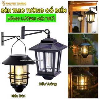 Đèn Treo Tường Cổ Điển PA04 - Sử Dụng Năng Lượng Mặt Trời - Decor Bắc Âu Trang Trí -Chống Nước Ip65 - Tặng Kèm Bóng