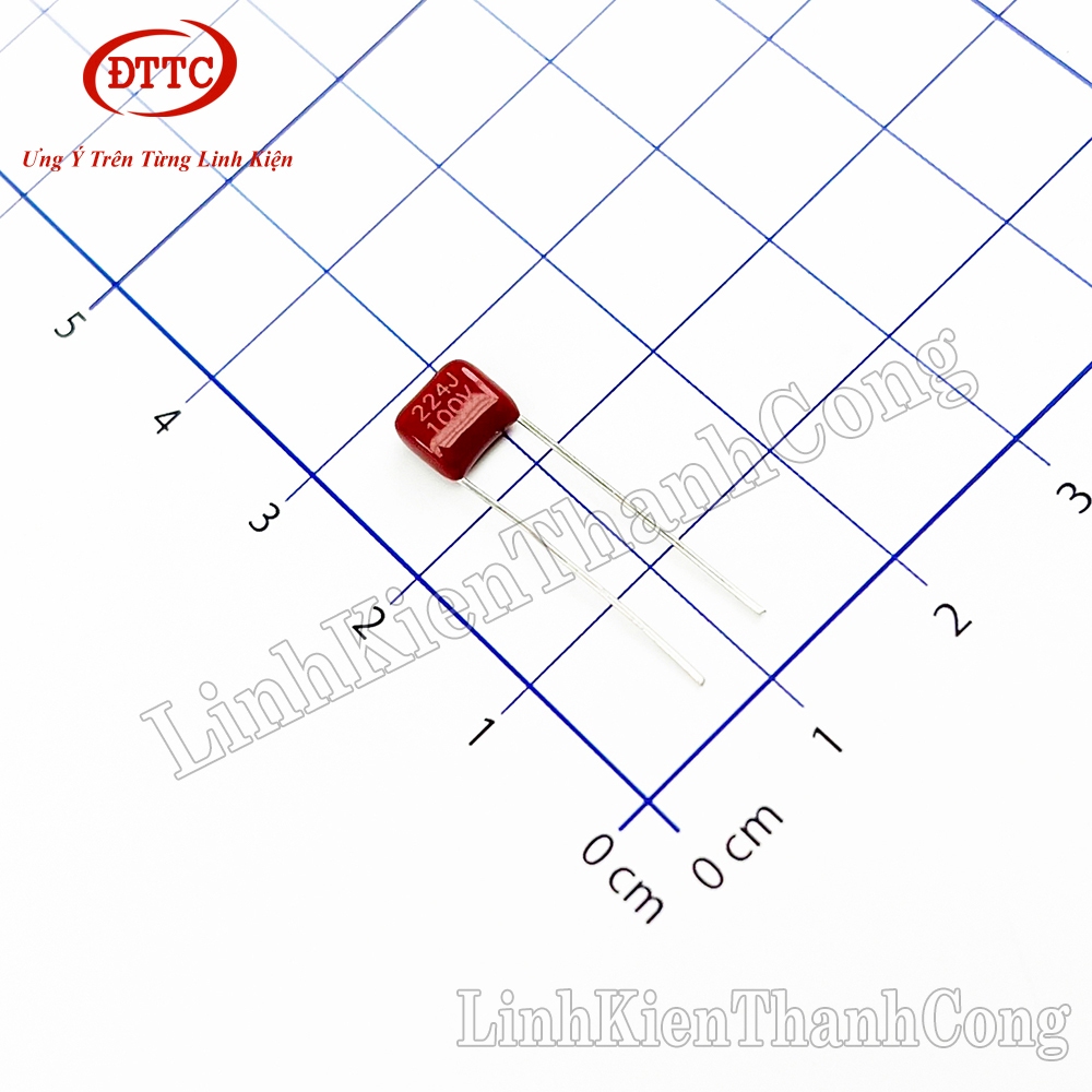 Bộ 20 Chiếc Tụ CBB 0.22uF 224J 100V 5mm