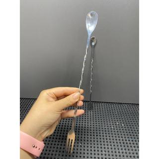 Thìa inox 32cm, thìa khuấy 2 đầu inox 32 cm tiện lợi trong pha chế