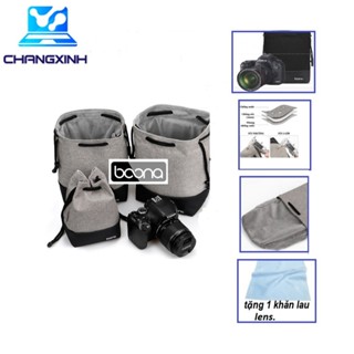 Túi đựng máy ảnh Baona BN-H006 BN-H007 BN-H008, Tặng 1 khăn lau lens
