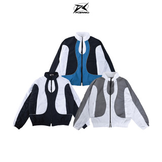 Áo Khoác Dù Nam Nữ PC BRAND - PLANET CRACK - PARACHUTE JACKET Xám/Xanh/Đen