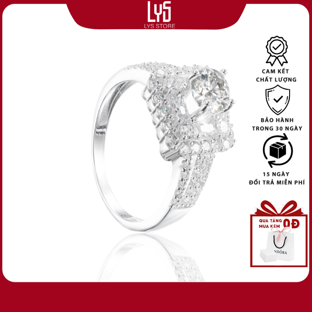 Nhẫn bạc nữ Pan Silver Ring Fullbox 8224- Nhẫn Bạc Nữ S925