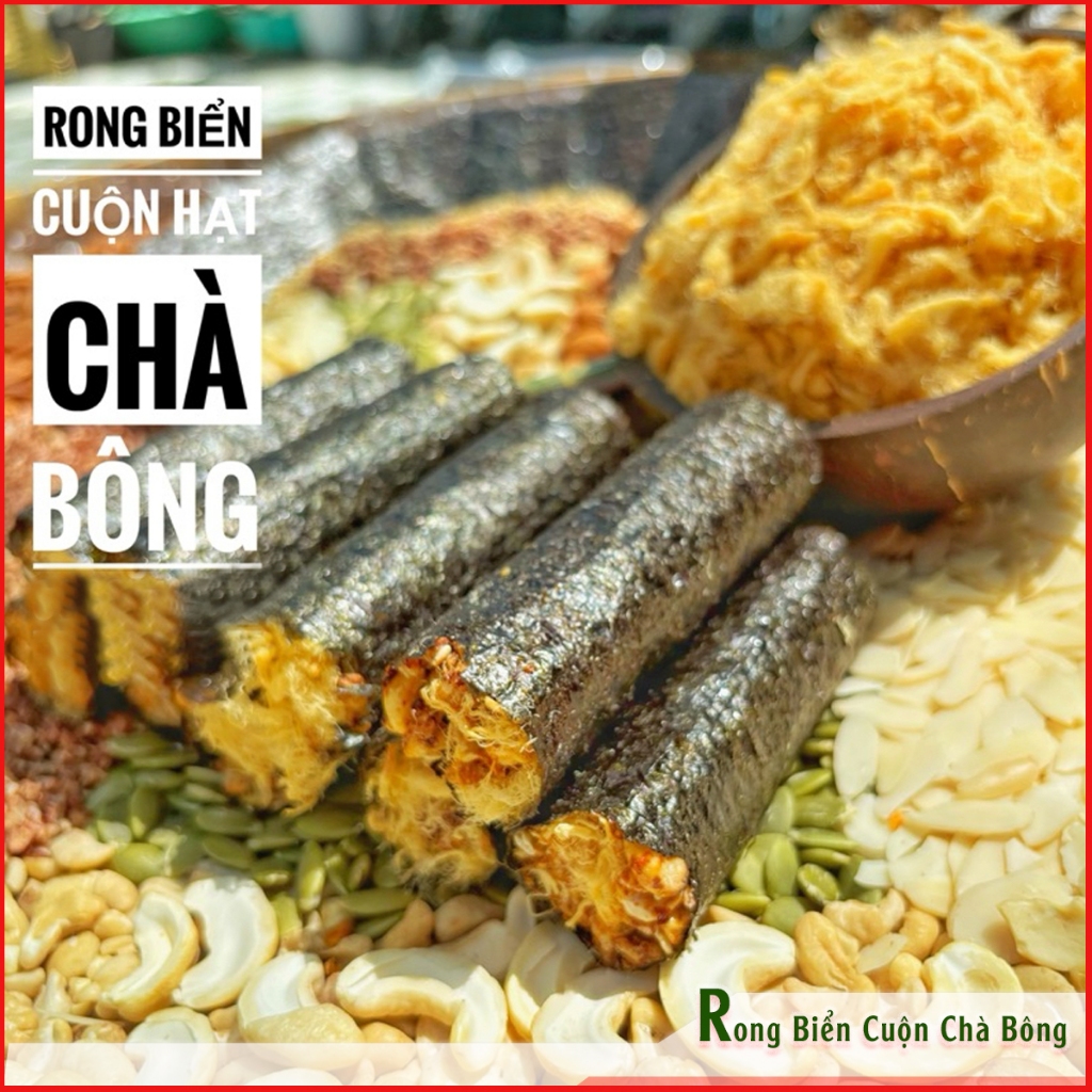 1KG RONG BIỂN CUỘN HẠT CHÀ BÔNG