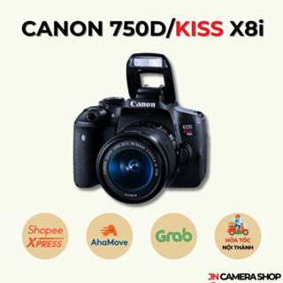 Bộ máy ảnh DSLR Canon 750D/Kiss X8i + Lens Kit 18-55mm
