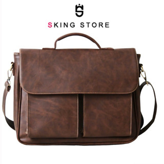 Cặp xách công sở văn phòng laptop 15 inch da cao cấp có video