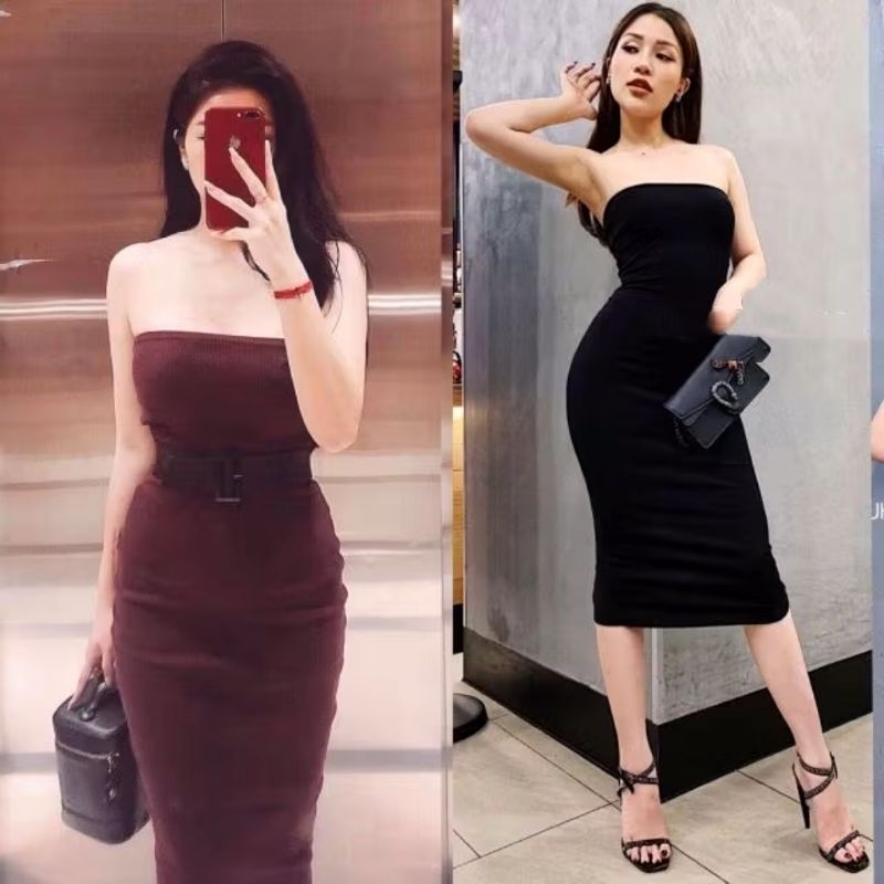 Váy body quây ngực dài