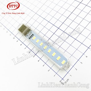 Bộ 2 Chiếc Đèn LED USB 8 Bóng Sáng Trắng