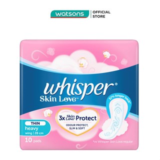 Băng Vệ Sinh Whisper Mềm Mỏng Cánh Ngày và Đêm 28cm 10 Miếng