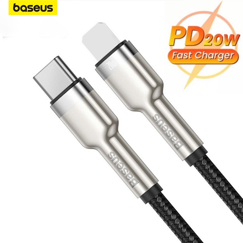 Cáp sạc nhanh Baseus PD20W, Cáp sạc Baseus 20W Type C to LN, Cáp Baseus Metal Chất Lượng