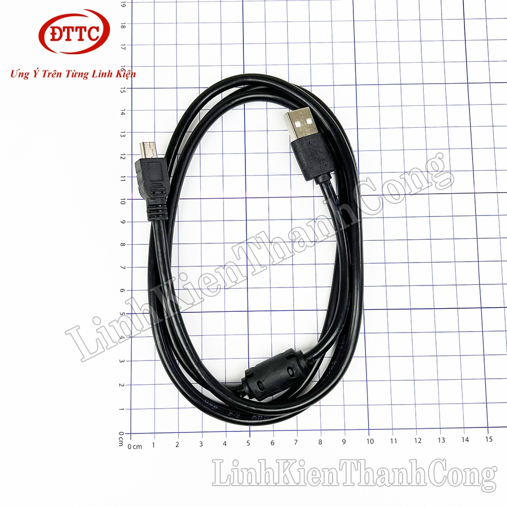 Cáp MINI USB Chống Nhiễu Dài 1.35 Mét