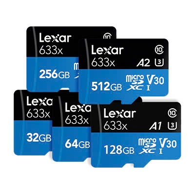 Thẻ Nhớ CHÍNH HÃNG MicroSDXC Lexar 633x 256GB/512GB class 10, A1, tốc độ đọc up 100Mbp/s
