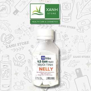 Muối viên sinh lý Nelly - Hỗ trợ sát khuẩn, làm sạch họng - 50 viên x 4,5g - Công ty DP Nelly Pharma