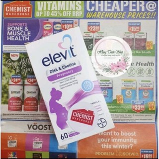 Viên Elevit DHA cho mẹ bầu và sau sinh 60v