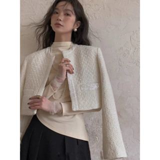 Áo Khoác Dạ Croptop Có Túi Xinh Xắn - Hannie Store