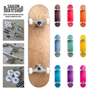 Ván trượt Skateboard BUCK SKATEBOARDS BLANK BASIC COMPLETE SET 8.0